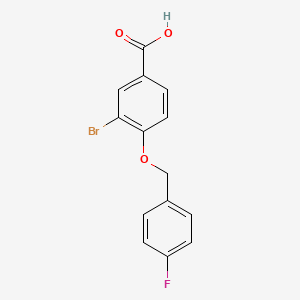 molecular formula C14H10BrFO3 B2782376 3-((3,4-二甲氧基苯基)(4-甲基哌嗪-1-基)甲基)-1-乙基-4-羟基-6-甲基吡啶-2(1H)-酮 CAS No. 938295-83-1