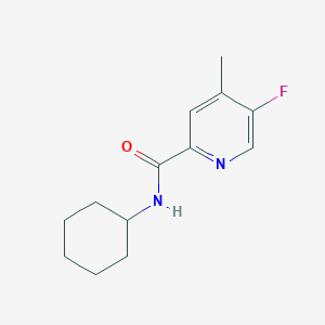 molecular formula C13H17FN2O B2782381 N-Cyclohexyl-5-fluoro-4-methylpyridine-2-carboxamide CAS No. 2415487-85-1