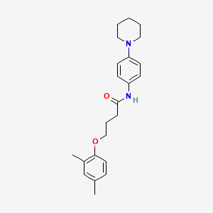molecular formula C23H30N2O2 B2782394 4-(2,4-dimethylphenoxy)-N-[4-(piperidin-1-yl)phenyl]butanamide CAS No. 496036-65-8