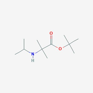 molecular formula C11H23NO2 B2782425 Tert-butyl 2-methyl-2-(propan-2-ylamino)propanoate CAS No. 2248325-11-1