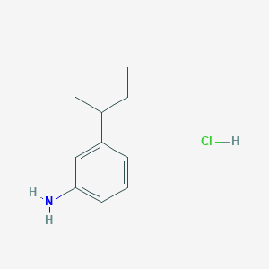 molecular formula C10H16ClN B2782435 3-(Butan-2-yl)aniline hydrochloride CAS No. 2031258-70-3