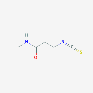 molecular formula C5H8N2OS B2782450 3-isothiocyanato-N-methylpropanamide CAS No. 63767-54-4