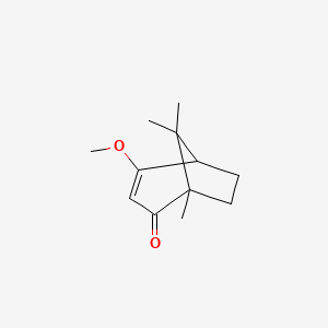 molecular formula C12H18O2 B2782458 4-Methoxy-1,8,8-trimethylbicyclo[3.2.1]oct-3-EN-2-one CAS No. 23747-17-3