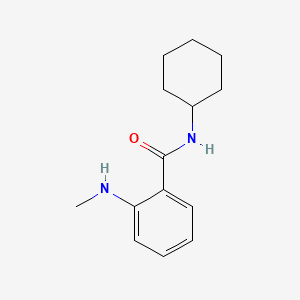 molecular formula C14H20N2O B2782467 N-cyclohexyl-2-(methylamino)benzamide CAS No. 21258-59-3; 348612-65-7