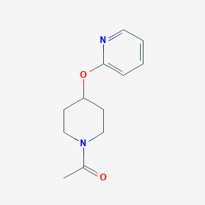 molecular formula C12H16N2O2 B2782474 1-[4-(Pyridin-2-yloxy)piperidin-1-yl]ethan-1-one CAS No. 1421512-93-7