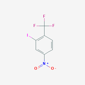 molecular formula C7H3F3INO2 B2782480 2-Iodo-4-nitro-1-(trifluoromethyl)benzene CAS No. 1228898-12-1