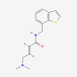 molecular formula C15H18N2OS B2782489 (E)-N-(1-Benzothiophen-7-ylmethyl)-4-(dimethylamino)but-2-enamide CAS No. 2411335-57-2