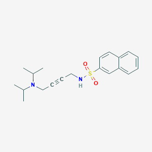 molecular formula C20H26N2O2S B2782491 N-(4-(二异丙基氨基)丁-2-炔-1-基)萘-2-磺酰胺 CAS No. 1396749-88-4