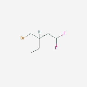 3-(Bromomethyl)-1,1-difluoropentane