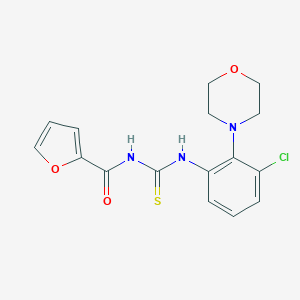 N-[3-chloro-2-(4-morpholinyl)phenyl]-N'-(2-furoyl)thiourea