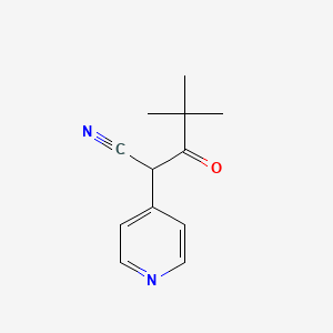 4,4-Dimethyl-3-oxo-2-(pyridin-4-yl)pentanenitrile