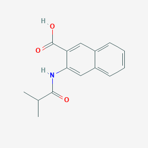 molecular formula C15H15NO3 B2782516 3-(2-甲基丙酰胺基)萘-2-羧酸 CAS No. 926234-29-9
