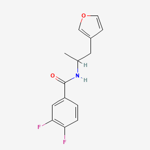 molecular formula C14H13F2NO2 B2782527 3,4-difluoro-N-(1-(furan-3-yl)propan-2-yl)benzamide CAS No. 1795441-72-3