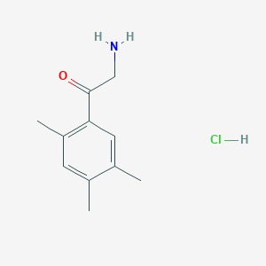 molecular formula C11H16ClNO B2782530 2-Amino-1-(2,4,5-trimethylphenyl)ethanone hydrochloride CAS No. 1197227-40-9