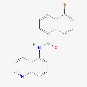 5-bromo-N-(5-quinolinyl)-1-naphthamide