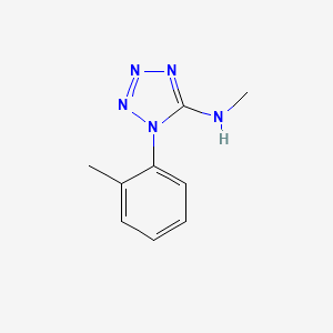 molecular formula C9H11N5 B2782559 N-methyl-1-(2-methylphenyl)tetrazol-5-amine CAS No. 501652-97-7