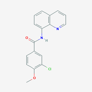 3-chloro-4-methoxy-N-quinolin-8-ylbenzamide