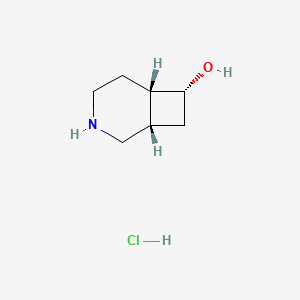 molecular formula C7H14ClNO B2782563 (1S,6S,7R)-3-Azabicyclo[4.2.0]octan-7-ol;hydrochloride CAS No. 2460740-47-8