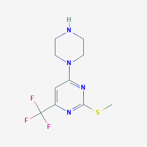 2-(Methylsulfanyl)-4-piperazino-6-(trifluoromethyl)pyrimidine