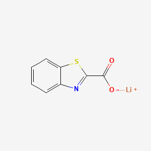 molecular formula C8H4LiNO2S B2782581 Lithium;1,3-benzothiazole-2-carboxylate CAS No. 1359706-28-7