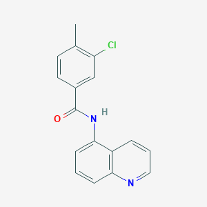 molecular formula C17H13ClN2O B278259 3-chloro-4-methyl-N-(5-quinolinyl)benzamide 