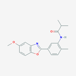 molecular formula C19H20N2O3 B278260 N-[5-(5-methoxy-1,3-benzoxazol-2-yl)-2-methylphenyl]-2-methylpropanamide 