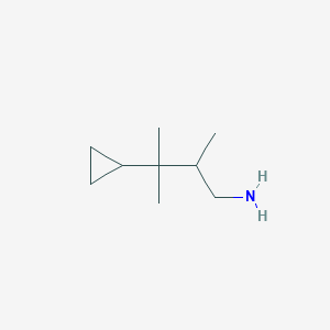 molecular formula C9H19N B2782601 3-Cyclopropyl-2,3-dimethylbutan-1-amine CAS No. 2248396-94-1