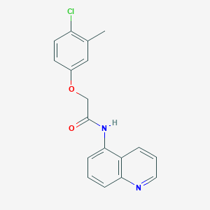 molecular formula C18H15ClN2O2 B278261 2-(4-chloro-3-methylphenoxy)-N-(5-quinolinyl)acetamide 