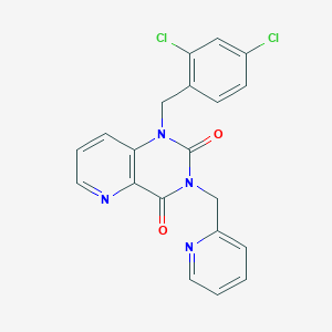 molecular formula C20H14Cl2N4O2 B2782612 1-(2,4-二氯苯甲基)-3-(吡啶-2-基甲基)吡啶并[3,2-d]嘧啶-2,4(1H,3H)-二酮 CAS No. 941952-71-2