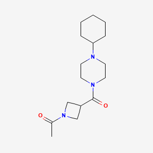 1-(3-(4-Cyclohexylpiperazine-1-carbonyl)azetidin-1-yl)ethanone