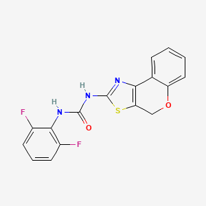 molecular formula C17H11F2N3O2S B2782617 1-(4H-噻吩并[4,3-d]噻嗪-2-基)-3-(2,6-二氟苯基)脲 CAS No. 1207005-91-1
