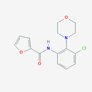N-[3-chloro-2-(4-morpholinyl)phenyl]-2-furamide