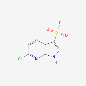 molecular formula C7H4ClFN2O2S B2782643 6-chloro-1H-pyrrolo[2,3-b]pyridine-3-sulfonyl fluoride CAS No. 2228338-50-7