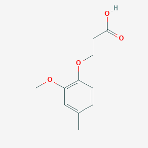 molecular formula C11H14O4 B2782648 3-(2-Methoxy-4-methylphenoxy)propanoic acid CAS No. 1016761-78-6
