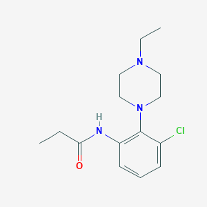 molecular formula C15H22ClN3O B278266 N-[3-chloro-2-(4-ethylpiperazin-1-yl)phenyl]propanamide 