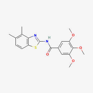 molecular formula C19H20N2O4S B2782667 N-(4,5-dimethylbenzo[d]thiazol-2-yl)-3,4,5-trimethoxybenzamide CAS No. 940368-18-3