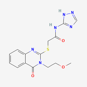 2-{[3-(2-methoxyethyl)-4-oxo-3,4-dihydroquinazolin-2-yl]sulfanyl}-N-(4H-1,2,4-triazol-3-yl)acetamide