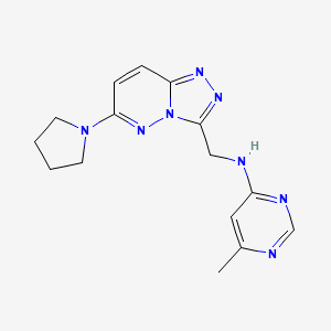 6-methyl-N-{[6-(pyrrolidin-1-yl)-[1,2,4]triazolo[4,3-b]pyridazin-3-yl]methyl}pyrimidin-4-amine