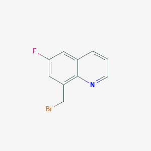 molecular formula C10H7BrFN B2782679 8-(Bromomethyl)-6-fluoroquinoline CAS No. 926262-79-5