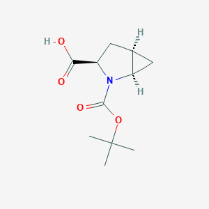 molecular formula C11H16NO4 B2782686 (1R,3R,5R)-2-(tert-Butoxycarbonyl)-2-azabicyclo[3.1.0]hexane-3-carboxylic acid CAS No. 1148048-39-8