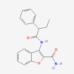 B2782693 3-(2-Phenylbutanamido)benzofuran-2-carboxamide CAS No. 898354-97-7
