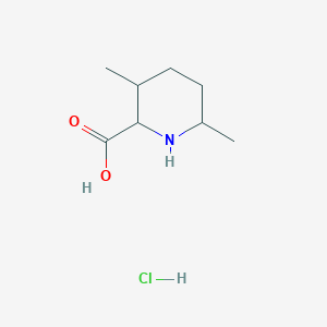 3,6-Dimethylpiperidine-2-carboxylic acid;hydrochloride