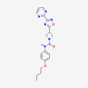 N-(4-butoxyphenyl)-3-(3-(pyrimidin-2-yl)-1,2,4-oxadiazol-5-yl)azetidine-1-carboxamide