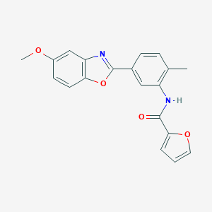 molecular formula C20H16N2O4 B278271 N-[5-(5-methoxy-1,3-benzoxazol-2-yl)-2-methylphenyl]-2-furamide 