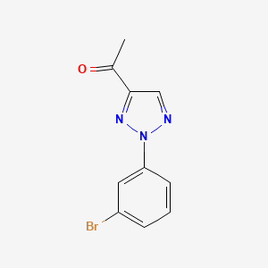 molecular formula C10H8BrN3O B2782711 1-[2-(3-Bromophenyl)triazol-4-yl]ethanone CAS No. 2402829-43-8