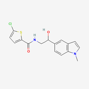 5-chloro-N-(2-hydroxy-2-(1-methyl-1H-indol-5-yl)ethyl)thiophene-2-carboxamide