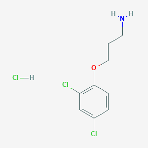 molecular formula C9H12Cl3NO B2782722 3-(2,4-Dichlorophenoxy)propan-1-amine hydrochloride CAS No. 1052548-74-9