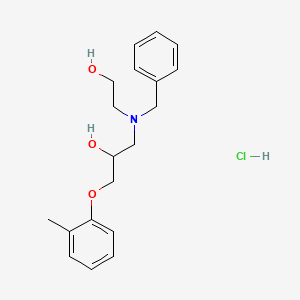 molecular formula C19H26ClNO3 B2782725 1-(Benzyl(2-hydroxyethyl)amino)-3-(o-tolyloxy)propan-2-ol hydrochloride CAS No. 1052531-14-2