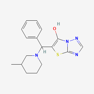 5-((3-Methylpiperidin-1-yl)(phenyl)methyl)thiazolo[3,2-b][1,2,4]triazol-6-ol
