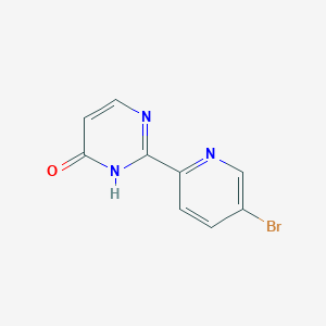molecular formula C9H6BrN3O B2782742 2-(5-Bromopyridin-2-yl)-1H-pyrimidin-6-one CAS No. 1566901-84-5
